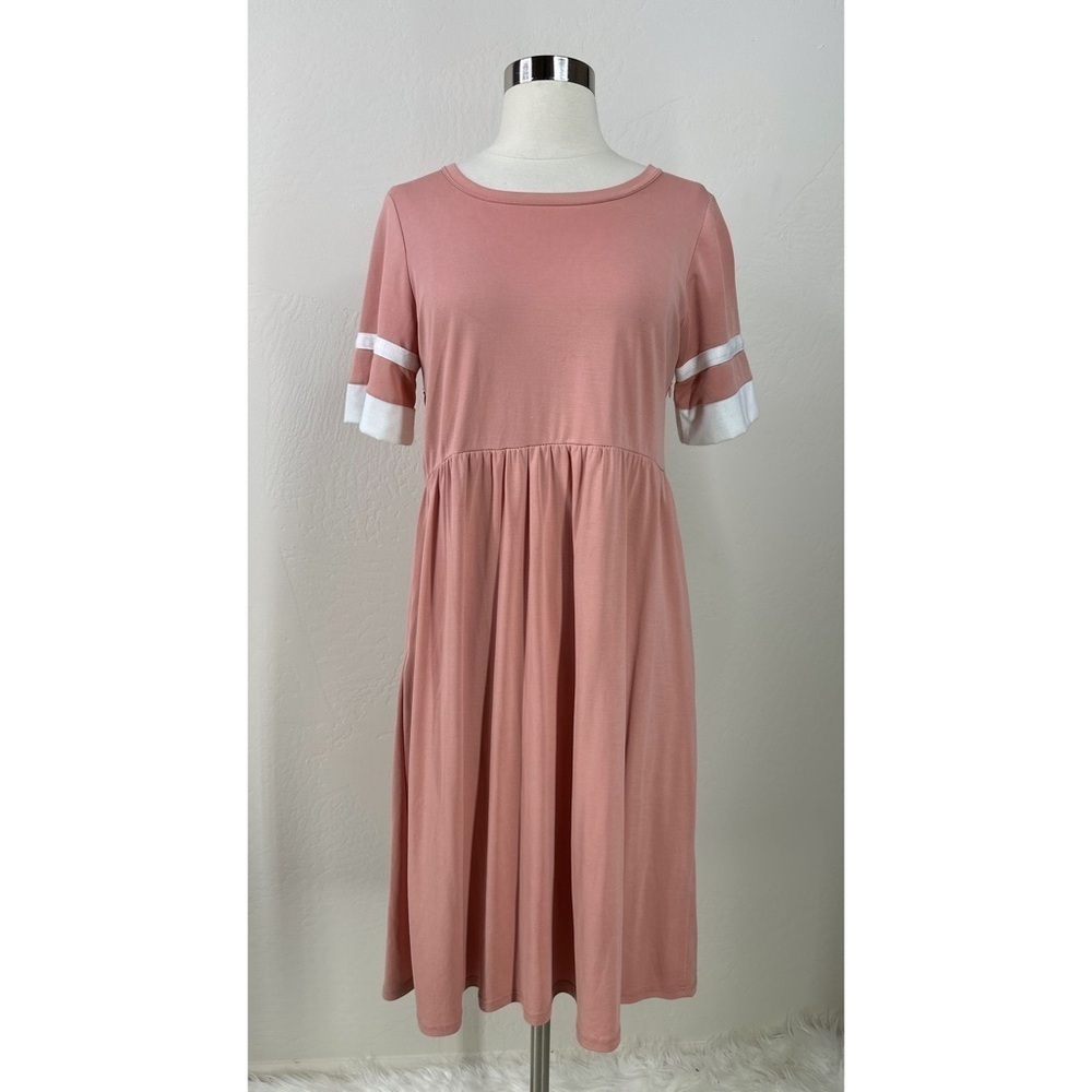 Orange Creek Casual Short Sleeve Scoop Neck Dress